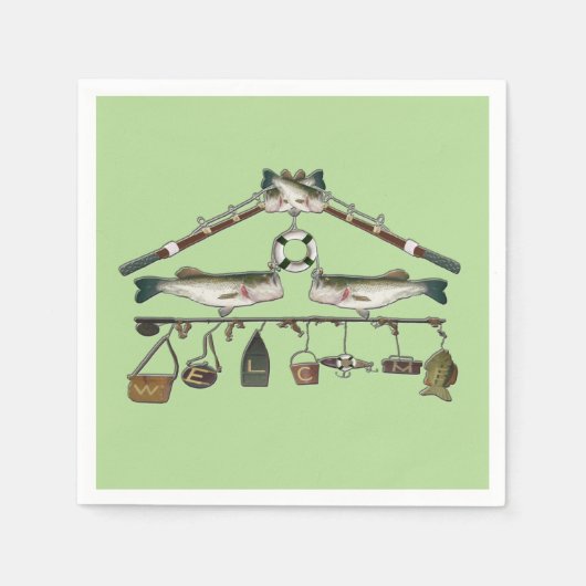 Begrüßungsbarsch Serviette (Vorderseite)