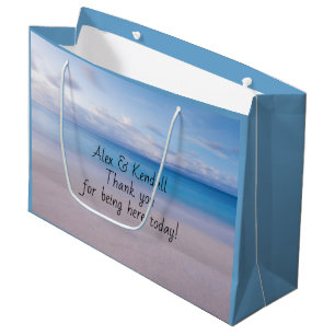 Begrüßungsbeutel für Beach Scene Papier Große Geschenktüte