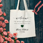 Begrüßungsbeutel für das Hotelziel, Grün Tragetasche<br><div class="desc">Füllen Sie diese schöne Tasche mit Ihren Lieblings-Leckereien,  um Gäste zu Ihrer Hochzeit willkommen zu heißen!</div>