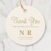 Begrüßungsbeutel oder -körbe für das Hochzeitsmono Geschenkanhänger (Vorderseite)