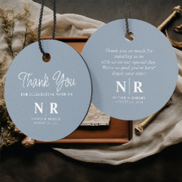 Begrüßungsbeutel oder -körbe für das Hochzeitsmono Geschenkanhänger