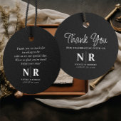 Begrüßungsbeutel oder -körbe für das Hochzeitsmono Geschenkanhänger