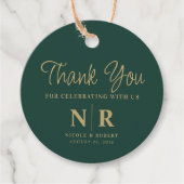 Begrüßungsbeutel oder -körbe für das Hochzeitsmono Geschenkanhänger (Vorderseite)