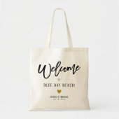 Begrüßungsbeutel Zielort Personalisiert Tragetasche (Vorne)