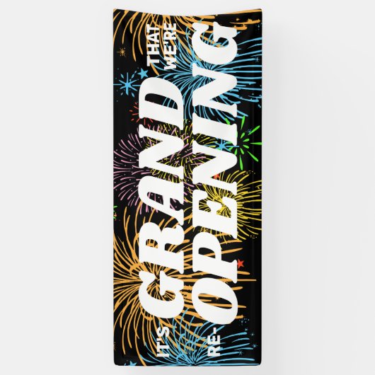 Begrüßungsbildschirm der großen Wiedereröffnung Banner (Vertikal)