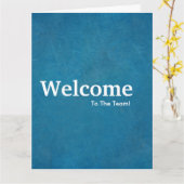 Begrüßungsbildschirm für neue Mitarbeiter Karte (Gelbe Blume)