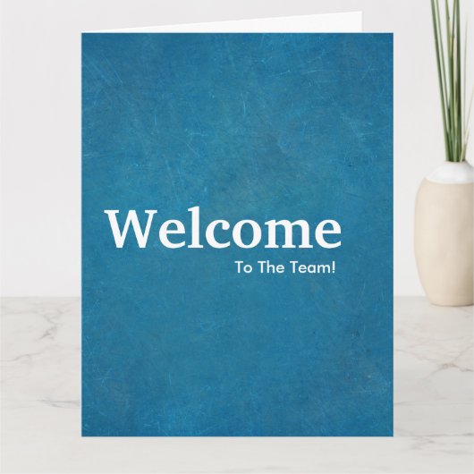 Begrüßungsbildschirm für neue Mitarbeiter Karte (Vorderseite)