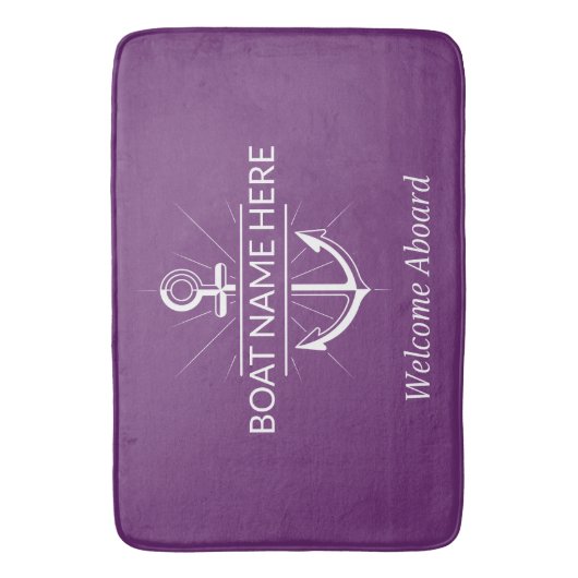 Begrüßungsboot Badematte (Vorderseite Vertikal)