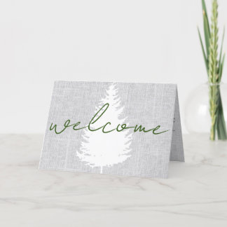Begrüßungsbrief Cabin Airbnb Card Dankeskarte