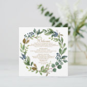 Begrüßungsbrief der Green Navy Programm (Stehend Vorderseite)