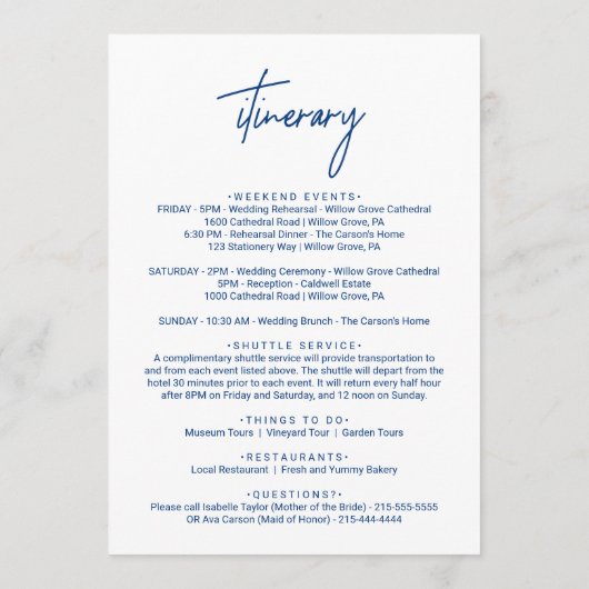 Begrüßungsbrief der kalligraphischen Marine Programm (Rückseite)