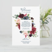 Begrüßungsbrief des Hotel Wedgeary - Burgund Einladung (Stehend Vorderseite)