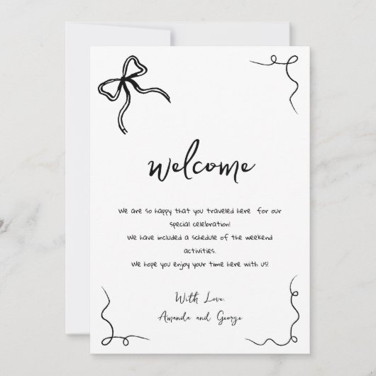 Begrüßungsbrief Feiertagskarte (Vorderseite)