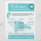Begrüßungsbrief für die Dominikanische Republik (Vorne/Hinten)