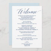 Begrüßungsbrief für Hochzeitsfahrten der Marine Programm (Vorne/Hinten)