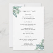 Begrüßungsbrief für tropische Blätter (Rückseite)