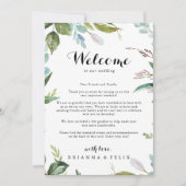 Begrüßungsbrief für tropische Kalligrafie (Vorderseite)