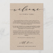 Begrüßungsbrief und Begrüßungstasche Programm (Vorderseite)