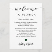 Begrüßungsbrief und Wochenendfahrkarte Programm (Vorderseite)