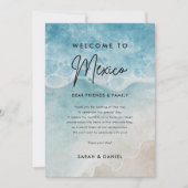Begrüßungsbrief von Beach Mexico Einladung (Vorderseite)