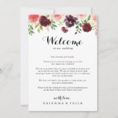 Begrüßungsbrief von Burgundy Spring Calligraphy We (Vorderseite)