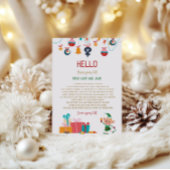 Begrüßungsbrief von Weihnachtself Einladung