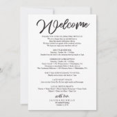 Begrüßungsbrief - Vorlage des Hotelzettels (Vorderseite)