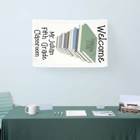 Begrüßungsbücher der fünften Klasse Banner (Messe)