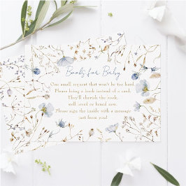 Begrüßungsbücher für kleine Wildblumen zur Babyver Begleitkarte