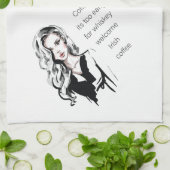 Begrüßungscoffee Geschirrtuch (Gefaltet)