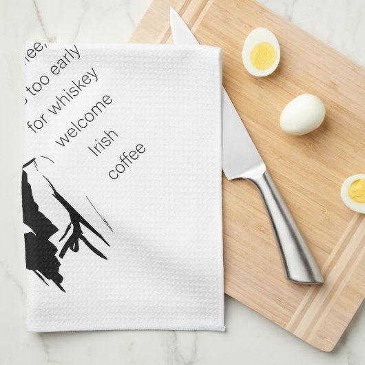 Begrüßungscoffee Geschirrtuch (Viertel Falte)