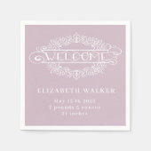 Begrüßungscreme-Party Serviette (Vorderseite)