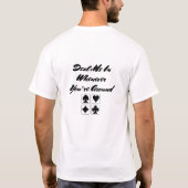 Begrüßungsdesign der Card-Anzug T-Shirt (Rückseite)