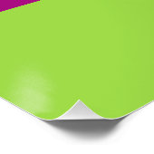 Begrüßungsdesign lila-grün-rot an der Grenze zur Z Poster (Ecke)