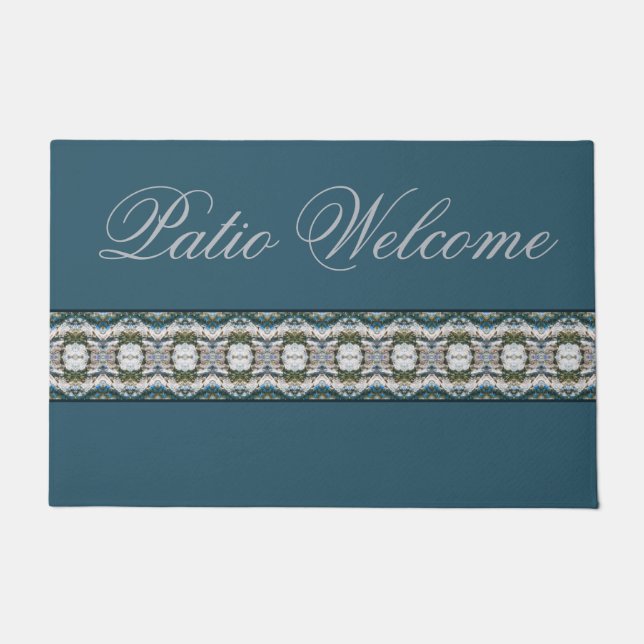 Begrüßungsdesign von Patio Fußmatte (Vorderseite)
