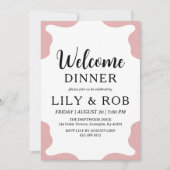 Begrüßungsdinner Einladung (Vorderseite)