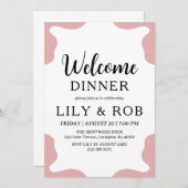 Begrüßungsdinner Einladung (Vorne/Hinten)