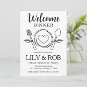 Begrüßungsdinner Einladung (Stehend Vorderseite)