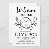 Begrüßungsdinner Einladung (Vorne/Hinten)