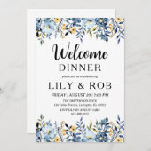 Begrüßungsdinner Einladung (Vorne/Hinten)