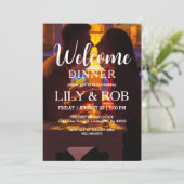 Begrüßungsdinner Einladung (Stehend Vorderseite)