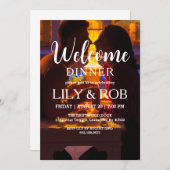 Begrüßungsdinner Einladung (Vorne/Hinten)