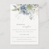 Begrüßungsempfang mit blaugrünem Sukkulent Begleitkarte (Vorderseite)