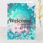 Begrüßungsfarbe für neue Mitarbeiter Karte (Gelbe Blume)