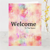 Begrüßungsfarbe für neue Mitarbeiter Karte (Gelbe Blume)