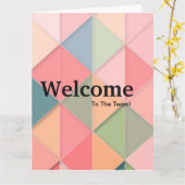 Begrüßungsfarbe für neue Mitarbeiter Karte (Gelbe Blume)