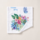 Begrüßungsfeder Badhandtuch Set (Waschlappen)