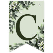 Begrüßungsfeier Blumengrün Blätter Wimpelkette (Erste Fahne)