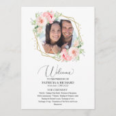 Begrüßungsfeier Blush Bloral Programm (Vorderseite)