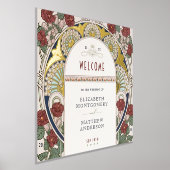 Begrüßungsfeier Bougainvillea Burgundy Gold Weddin Foliendrucke (Ablage )